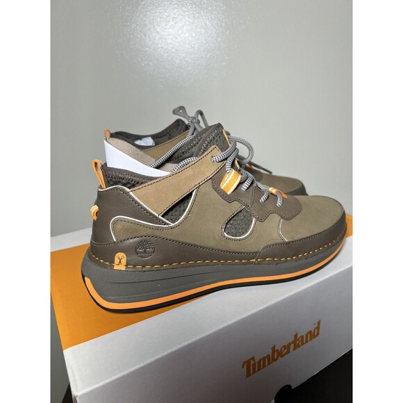 Timberland Womens Timberloop Mid Hiker Olive Nubuck Boots Size 7 - Picture 9 of 16